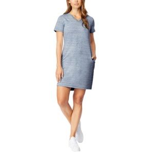 32 DEGREES Women Cool Relaxed Fit Light Blue Dress